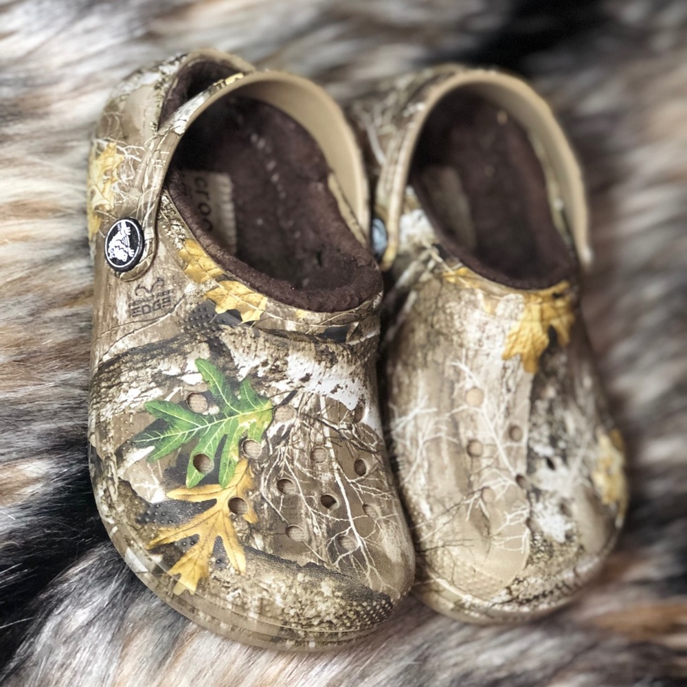 Boys Camouflage (mossy oak) Crocs